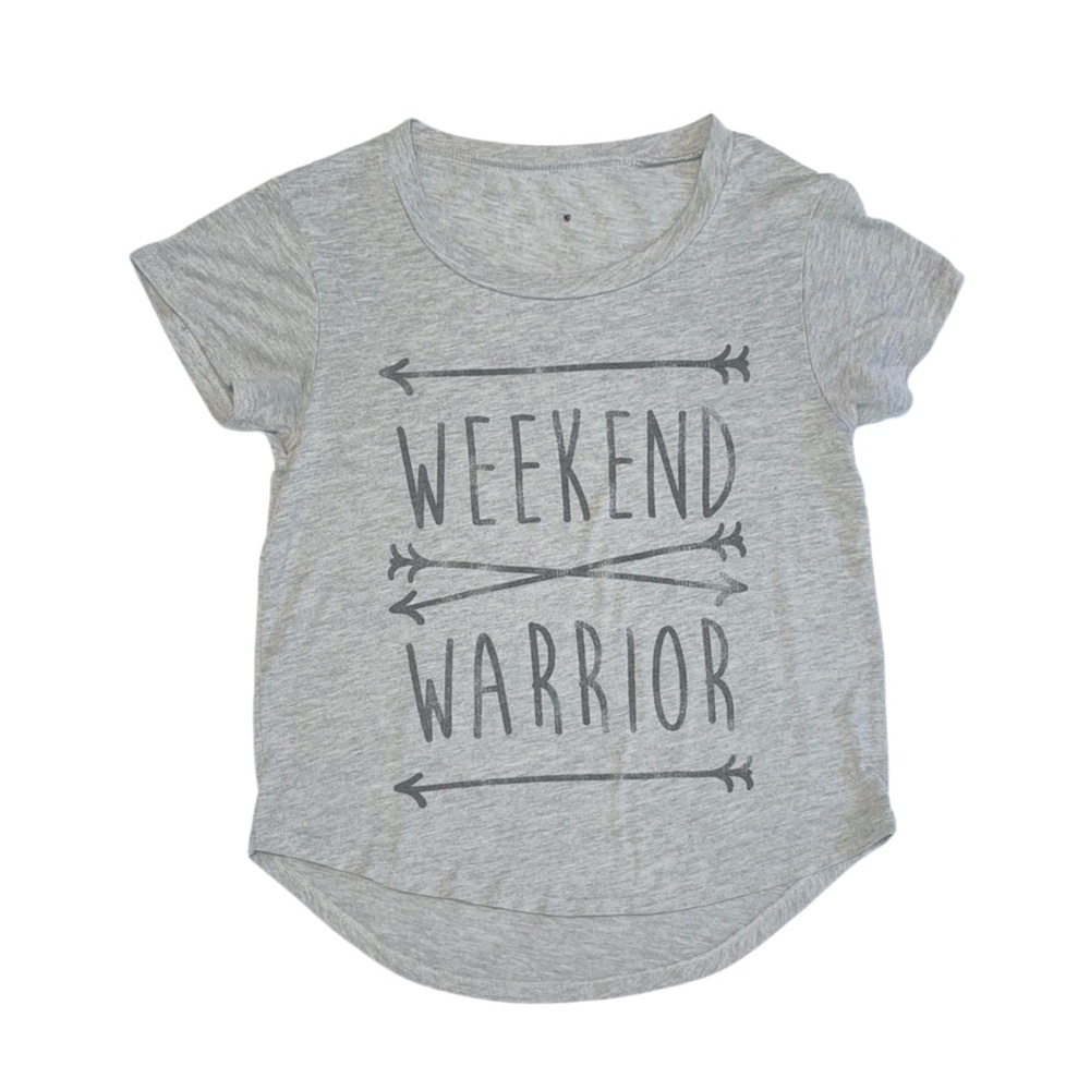 WOMEN'S Grey Short Sleeve Top Small